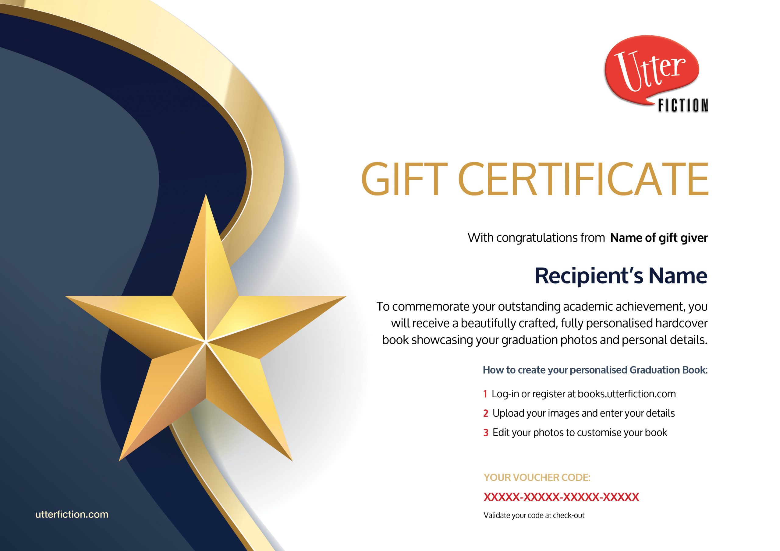 Gift Certificates – Graduation Books